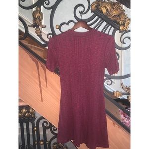 Maroon flowy casual dress size S